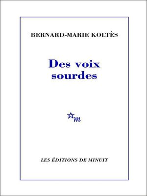 cover image of Des voix sourdes
